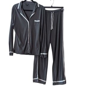 Cosabella, Gray Long Sleeve And Pants Pajama Set. Small